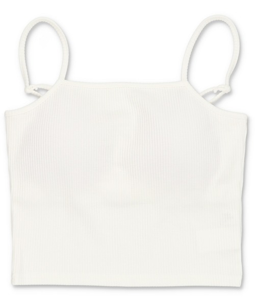 SPINNS（スピンズ）の「一番使いやすい丈感目指しました！/カップ付き ショート丈キャミソール/2サイズ・5色展開（キャミソール・レディース・ナチュラル/カーキ/オフホワイト/ブラック/チャコール・M/S）」の11枚目の写真