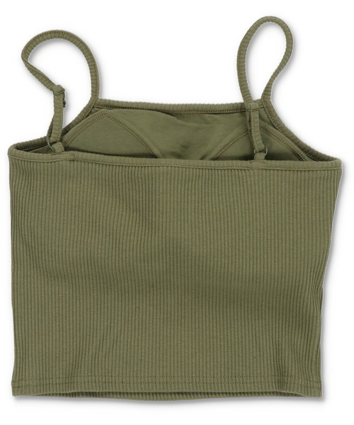 SPINNS（スピンズ）の「一番使いやすい丈感目指しました！/カップ付き ショート丈キャミソール/2サイズ・5色展開（キャミソール・レディース・ナチュラル/カーキ/オフホワイト/ブラック/チャコール・M/S）」の6枚目の写真