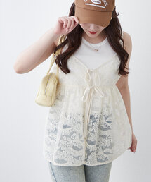 continuer de NICE CLAUP | 【@_chipi2xセレクト】リボンキャミチュニック(シャツ/ブラウス)