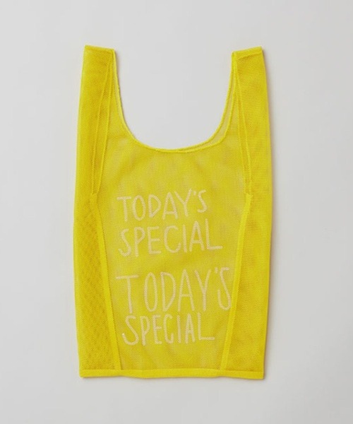 TODAY'S SPECIAL（トゥデイズスペシャル）の「【数量限定】【TODAY'S SPECIAL】ネットマルシェバッグ S/361319（エコバッグ/サブバッグ・レディース・ライトイエロー・SMALL）」の2枚目の写真
