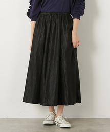 MELROSE claire | 【ブライトワッシャークロス6枚接ぎスカート】(スカート)