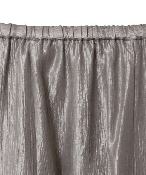 MELROSE claire（メルローズ クレール）の「【ブライトワッシャークロス6枚接ぎスカート】（スカート・レディース・ブラック/ブラウン系その他/シルバー・FREE）」の4枚目の写真