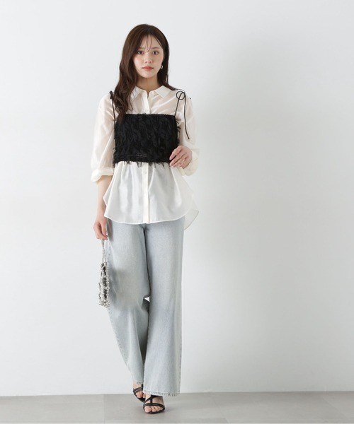 PROPORTION BODY DRESSING（プロポーションボディドレッシング）の「ワイドデニム / 1215130901（その他パンツ・レディース・ブルー/ブルー系その他・SMALL/MEDIUM）」の4枚目の写真