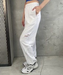 アウトシームブロークンスウェットパンツ