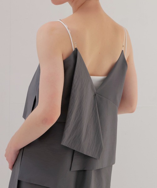 DRESSLAVE(ドレスレイブ)の「irregular tiered all in one(イレギュラーティアードオールインワン)(サロペット/オーバーオール・レディース・ブラック/グレー・38)」の7枚目の写真