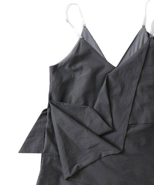 DRESSLAVE(ドレスレイブ)の「irregular tiered all in one(イレギュラーティアードオールインワン)(サロペット/オーバーオール・レディース・ブラック/グレー・38)」の21枚目の写真