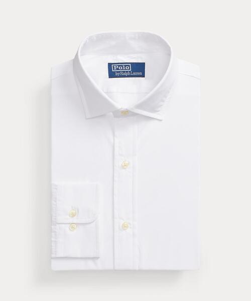 POLO RALPH LAUREN（ポロ ラルフ ローレン）の「カスタム フィット ポプリン シャツ（ビジネスシャツ・メンズ・ホワイト・17/15 /14//16）」の5枚目の写真