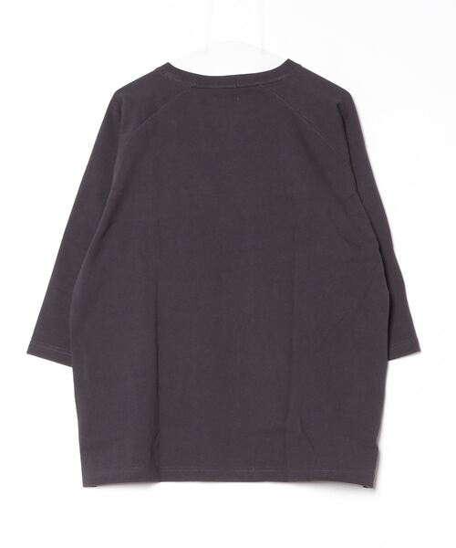 BIG MIKE(ビッグマイク)の「BIG MIKE Sunglasses Pocket Tee サングラスポケット ワイド7分袖Tシャツ(Tシャツ/カットソー・メンズ・キナリ/スミクロ/グリーン・XL/L/M)」の4枚目の写真