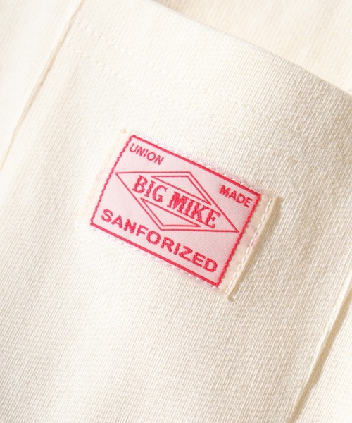 BIG MIKE(ビッグマイク)の「BIG MIKE Sunglasses Pocket Tee サングラスポケット ワイド7分袖Tシャツ(Tシャツ/カットソー・メンズ・キナリ/スミクロ/グリーン・XL/L/M)」の11枚目の写真