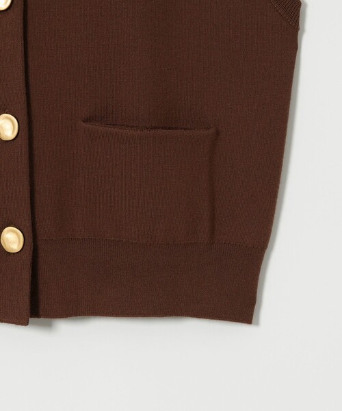 EMMEL REFINES(エメルリファインズ)の「<EMMEL REFINES>EM HW メタルボタン ニットベスト(ニット/セーター・レディース・ブラック/ブラウン/レッド・FREE)」の15枚目の写真