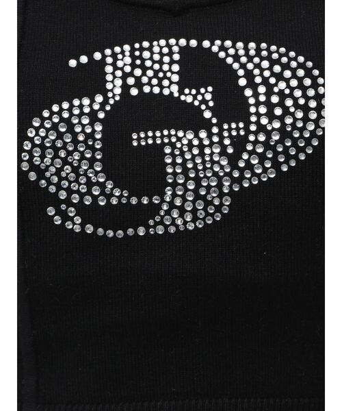 GYDA（ジェイダ）の「GD ラインストーンニットビスチェ（キャミソール・レディース・オフホワイト/ブラック・FREE）」の19枚目の写真