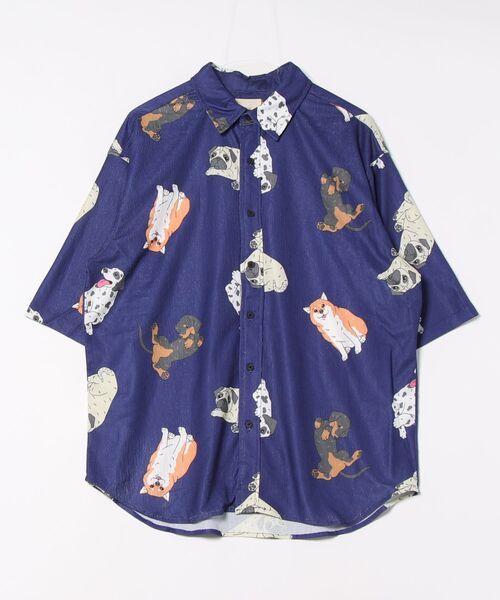 CORISCO（コリスコ）の「カットサッカー総柄プリント半袖シャツ(M1)（シャツ/ブラウス・メンズ・その他1/その他3/その他2/その他5/その他4/その他6・X-LARGE/LARGE/MEDIUM）」の14枚目の写真