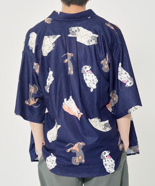 CORISCO（コリスコ）の「カットサッカー総柄プリント半袖シャツ(M1)（シャツ/ブラウス・メンズ・その他1/その他3/その他2/その他5/その他4/その他6・X-LARGE/LARGE/MEDIUM）」の13枚目の写真