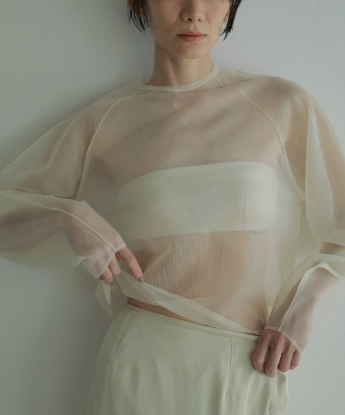 anuke / Volumesleeve Sheer Knit 今シーズンのもの ànuke online store（アンヌーク） / Volumesleeve Sheer