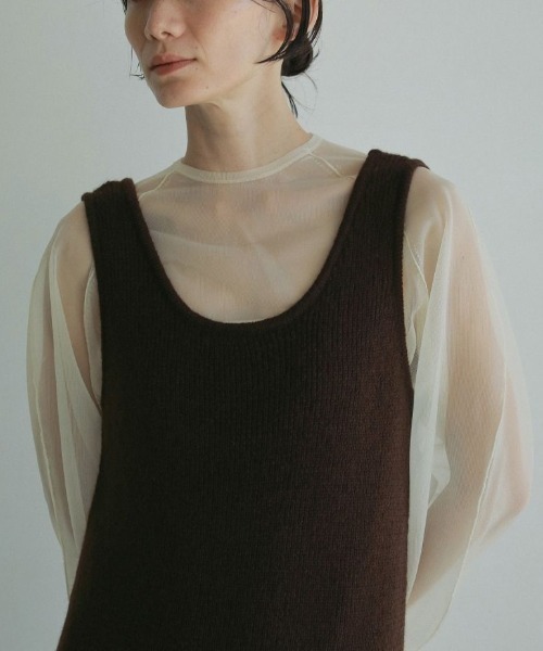 セール】anuke Volumesleeve Sheer Knit 62510506（ニット