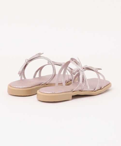 Launa lea（ラウナレア）の「ダブルリボンフラットサンダル(0604)（サンダル・レディース・ブラック/ピンク/シルバー・M/S/LL/L）」の13枚目の写真