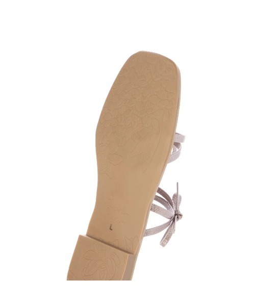 Launa lea（ラウナレア）の「ダブルリボンフラットサンダル(0604)（サンダル・レディース・ブラック/ピンク/シルバー・M/S/LL/L）」の11枚目の写真