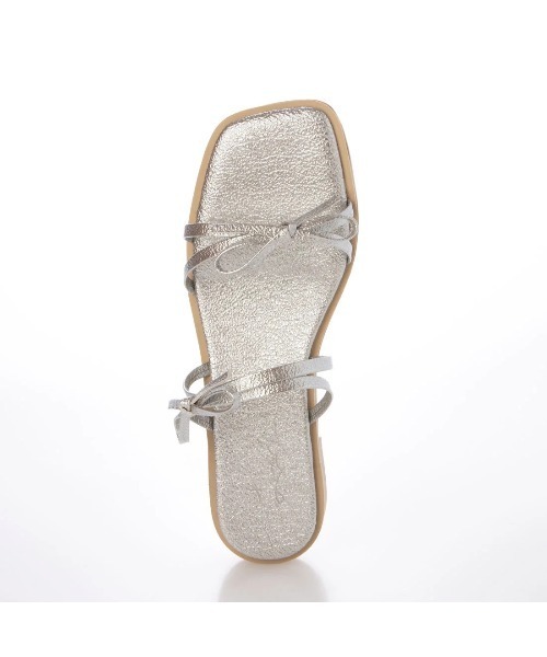 Launa lea（ラウナレア）の「ダブルリボンフラットサンダル(0604)（サンダル・レディース・ブラック/ピンク/シルバー・M/S/LL/L）」の18枚目の写真