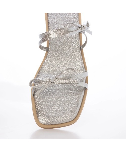 Launa lea（ラウナレア）の「ダブルリボンフラットサンダル(0604)（サンダル・レディース・ブラック/ピンク/シルバー・M/S/LL/L）」の20枚目の写真