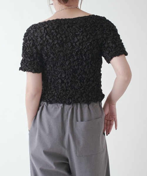 Lui's（ルイス）の「ポコポコシャーリングトップス（Tシャツ/カットソー・レディース・ブラック/ホワイト系その他・FREE）」の14枚目の写真