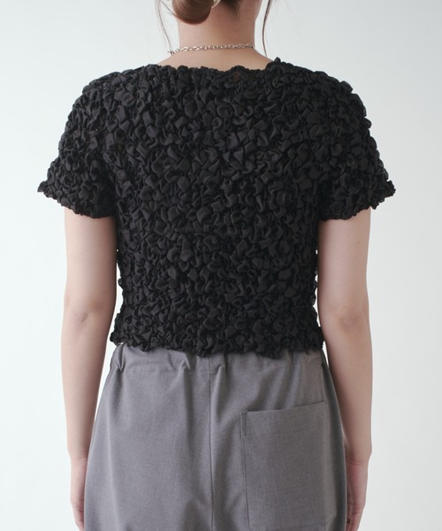 Lui's（ルイス）の「ポコポコシャーリングトップス（Tシャツ/カットソー・レディース・ブラック/ホワイト系その他・FREE）」の19枚目の写真