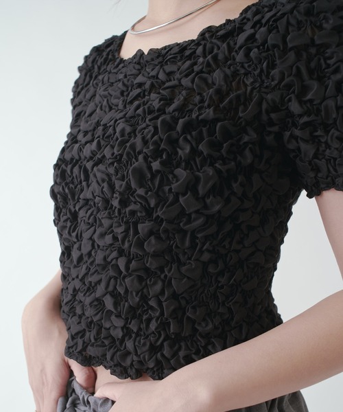 Lui's（ルイス）の「ポコポコシャーリングトップス（Tシャツ/カットソー・レディース・ブラック/ホワイト系その他・FREE）」の20枚目の写真