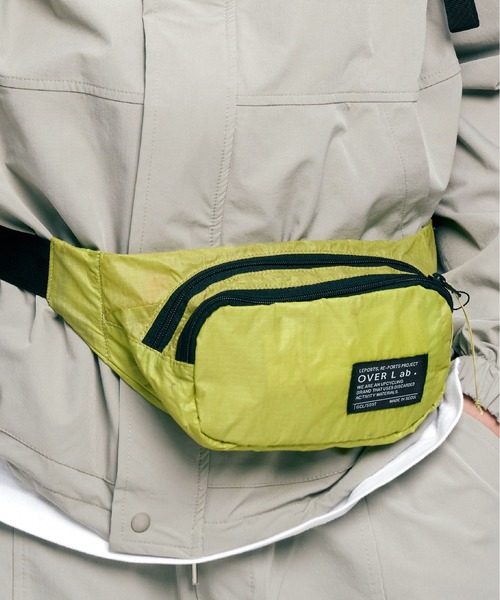 OverLab（オーバーラボ）の「「OverLab/オーバーラボ」hip sack_black ヒップサック　ウエストポーチ（ボディバッグ/ウエストポーチ・メンズ・ブルー/ブラック/ライム/オレンジ・FREE）」の2枚目の写真