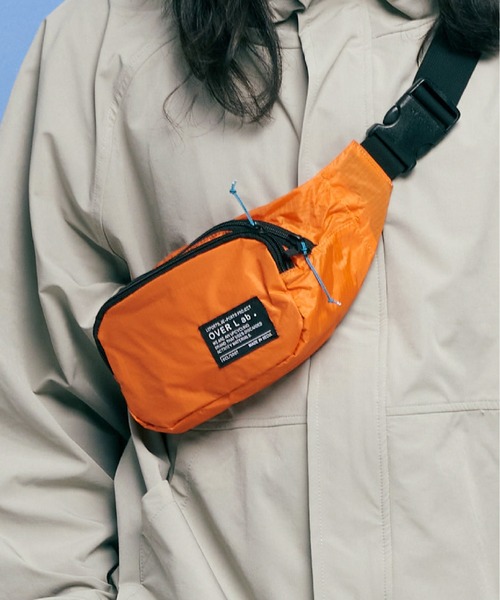 OverLab（オーバーラボ）の「「OverLab/オーバーラボ」hip sack_black ヒップサック　ウエストポーチ（ボディバッグ/ウエストポーチ・メンズ・ブルー/ブラック/ライム/オレンジ・FREE）」の4枚目の写真