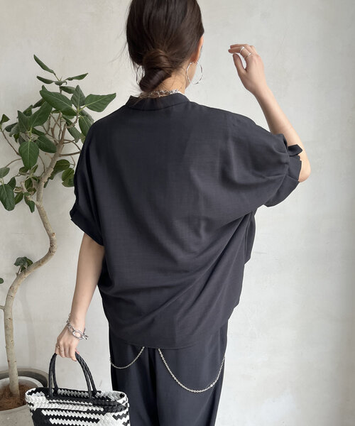 DouDou（ドゥドゥ）の「【WEB限定】接触冷感ブラウス（シャツ/ブラウス・レディース・ベージュ/グリーン/チャコールグレー/ブラック・FREE）」の18枚目の写真
