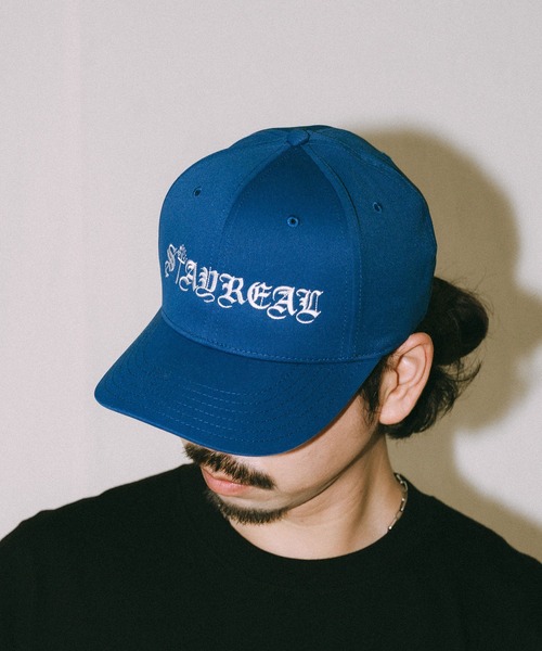 NineMicrophones(ナインマイクロフォンズ)の「SNAPBACK CAP-STAYREAL-(キャップ・メンズ・ブラック×ブラック/ブルー/ブラック×ホワイト・FREE)」の1枚目の写真
