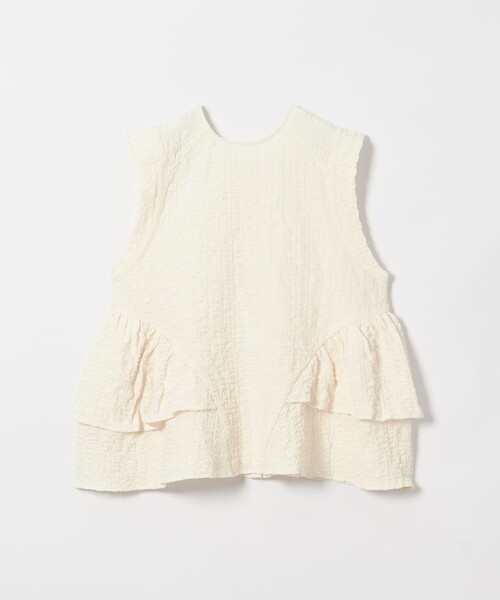 EMMEL REFINES（エメルリファインズ）の「＜EMMEL REFINES＞EM スソフリル2WAY ノースリーブ ブラウス（シャツ/ブラウス・レディース・ブラック/オフホワイト・FREE）」の16枚目の写真