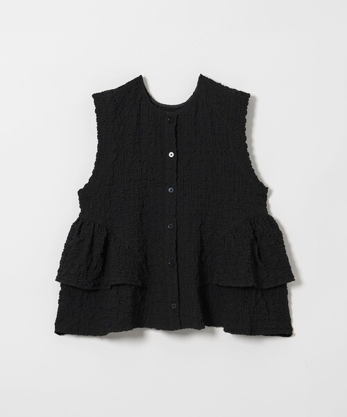 EMMEL REFINES（エメルリファインズ）の「＜EMMEL REFINES＞EM スソフリル2WAY ノースリーブ ブラウス（シャツ/ブラウス・レディース・ブラック/オフホワイト・FREE）」の22枚目の写真