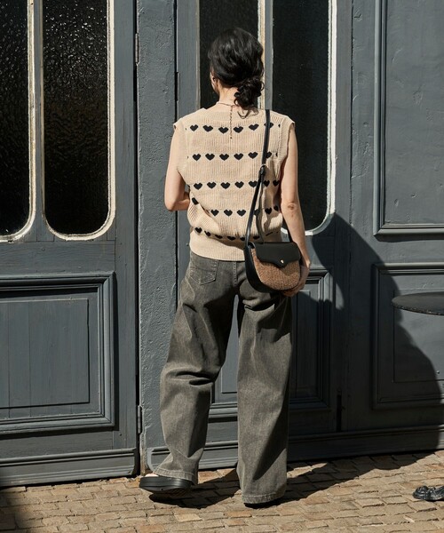 FREAK'S STORE（フリークスストア）の「Vネックニット（ニット/セーター・レディース・オフホワイト・ﾌﾘ-）」の3枚目の写真