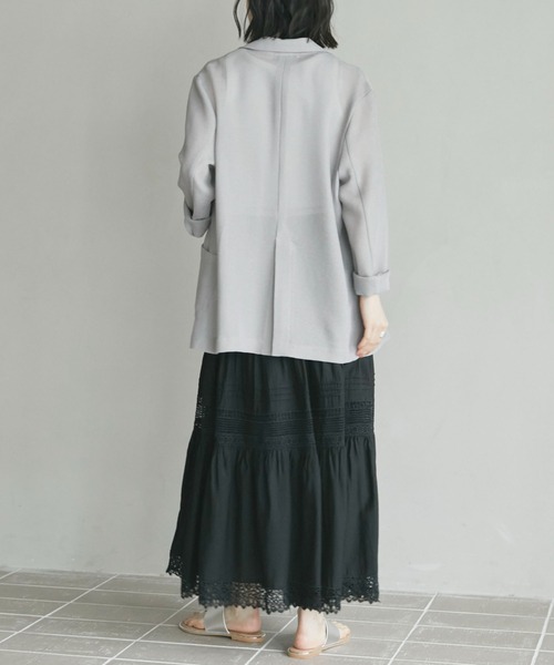 Doux archives(ドゥアルシーヴ)の「レースティアードスカート(スカート・レディース・グリーン/ブラック/オフホワイト・FREE)」の19枚目の写真