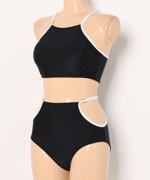 LAVIA（ラヴィア）の「アメリカンスリーブビキニ（水着・レディース・ブラック・M/L）」の13枚目の写真