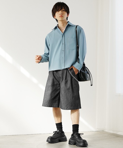 セール】【MinoriTY】ヘビーツイルビッグタックグルカショーツ ハーフ
