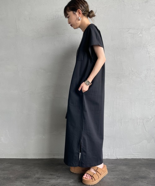 NANGA（ナンガ）の「[NANGA/ナンガ] エコハイブリッド ノースリーブ ワンピース（ワンピース・レディース・ブラック/ネイビー・WM）」の8枚目の写真