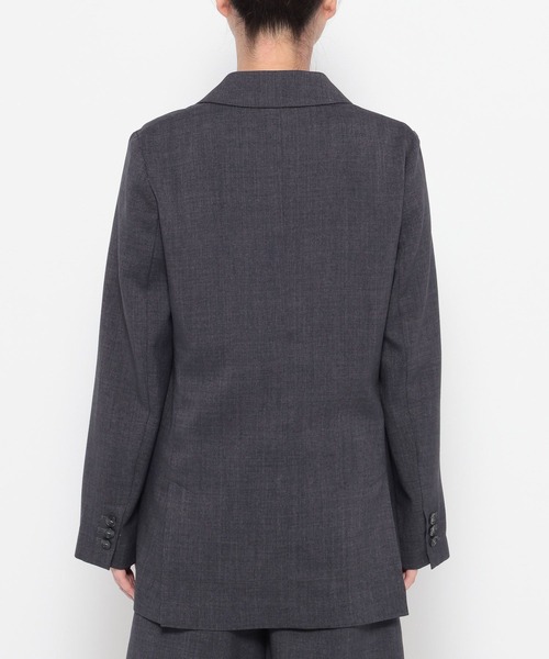 Andemiu（アンデミュウ）の「リネンライクテーラードジャケット494054（テーラードジャケット・レディース・チャコールグレー/ブラウン/ライトベージュ・FREE）」の13枚目の写真