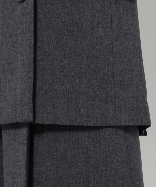 Andemiu（アンデミュウ）の「リネンライクテーラードジャケット494054（テーラードジャケット・レディース・チャコールグレー/ブラウン/ライトベージュ・FREE）」の9枚目の写真