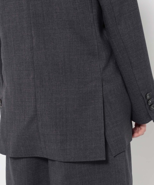 Andemiu（アンデミュウ）の「リネンライクテーラードジャケット494054（テーラードジャケット・レディース・チャコールグレー/ブラウン/ライトベージュ・FREE）」の7枚目の写真
