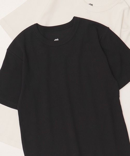 JEMORGAN(ジェーイーモーガン)の「【JEMORGAN / ジェーイーモーガン】テレコ半袖クルーネックTシャツ(Tシャツ/カットソー・メンズ・杢グレー/ホワイト/ブラック・M/L/XL)」の2枚目の写真
