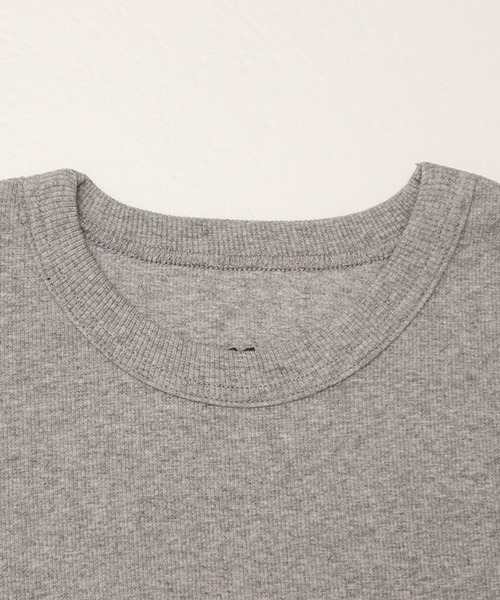 JEMORGAN(ジェーイーモーガン)の「【JEMORGAN / ジェーイーモーガン】テレコ半袖クルーネックTシャツ(Tシャツ/カットソー・メンズ・杢グレー/ホワイト/ブラック・M/L/XL)」の10枚目の写真