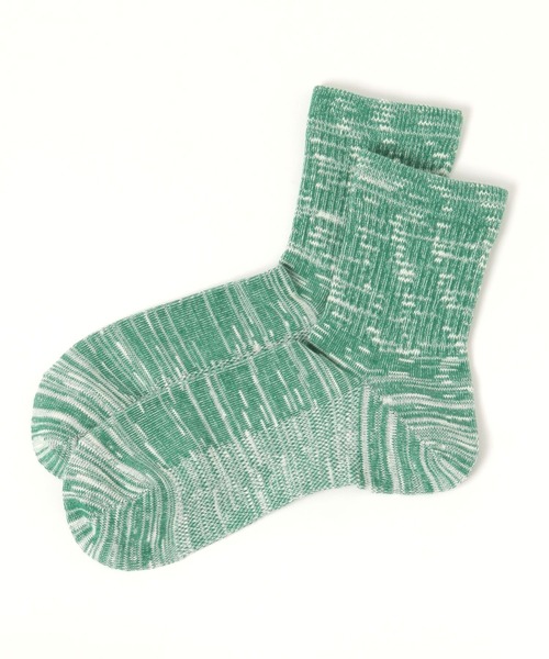 GLOBAL WORK（グローバルワーク）の「スラブソックス/ミドル/329086（ソックス/靴下・メンズ・グレー/ブラック/グリーン・FREE）」の3枚目の写真