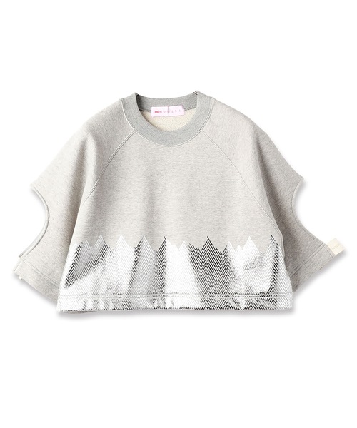mintdesigns（ミントデザインズ）の「HERINGBORN FOIL SWEAT（スウェット・レディース・グレー/ネイビー・ONE SIZE）」の15枚目の写真