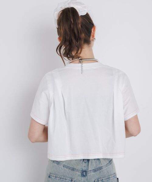 kivi（キヴィ）の「tuck design Tee（Tシャツ/カットソー・レディース・オフホワイト/チャコールグレー/ブラック・FREE）」の12枚目の写真