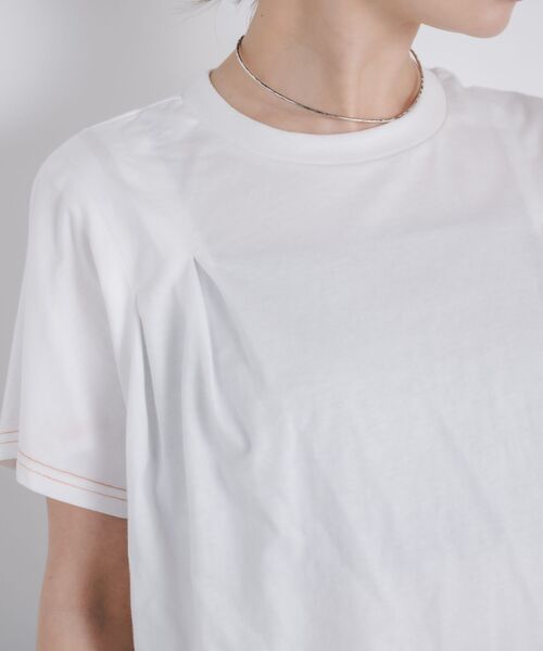 kivi（キヴィ）の「tuck design Tee（Tシャツ/カットソー・レディース・オフホワイト/チャコールグレー/ブラック・FREE）」の13枚目の写真