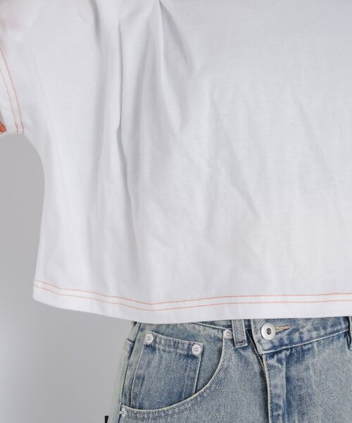 kivi（キヴィ）の「tuck design Tee（Tシャツ/カットソー・レディース・オフホワイト/チャコールグレー/ブラック・FREE）」の15枚目の写真