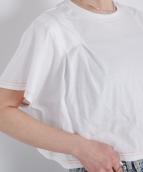 kivi（キヴィ）の「tuck design Tee（Tシャツ/カットソー・レディース・オフホワイト/チャコールグレー/ブラック・FREE）」の16枚目の写真