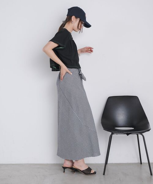 kivi（キヴィ）の「tuck design Tee（Tシャツ/カットソー・レディース・オフホワイト/チャコールグレー/ブラック・FREE）」の18枚目の写真