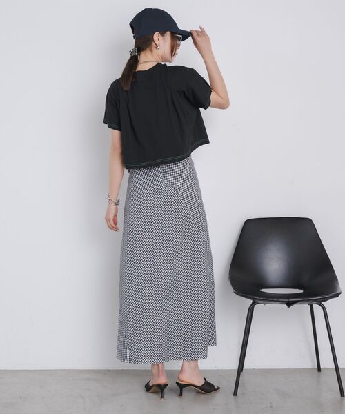 kivi（キヴィ）の「tuck design Tee（Tシャツ/カットソー・レディース・オフホワイト/チャコールグレー/ブラック・FREE）」の19枚目の写真